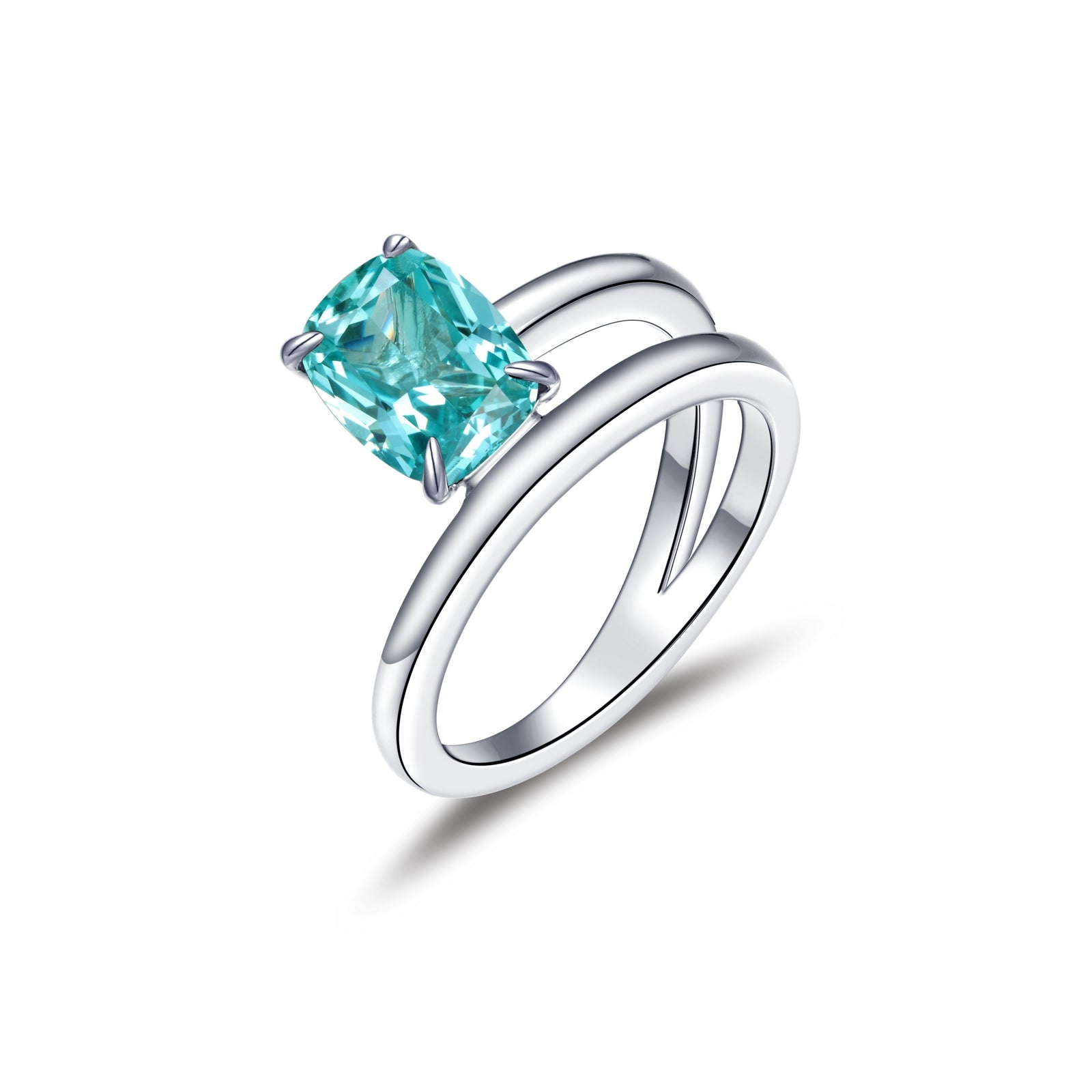 Lafonn Simulated Diamond & Fancy Lab Grown Sapphire Solitaire Ring SYR002GP