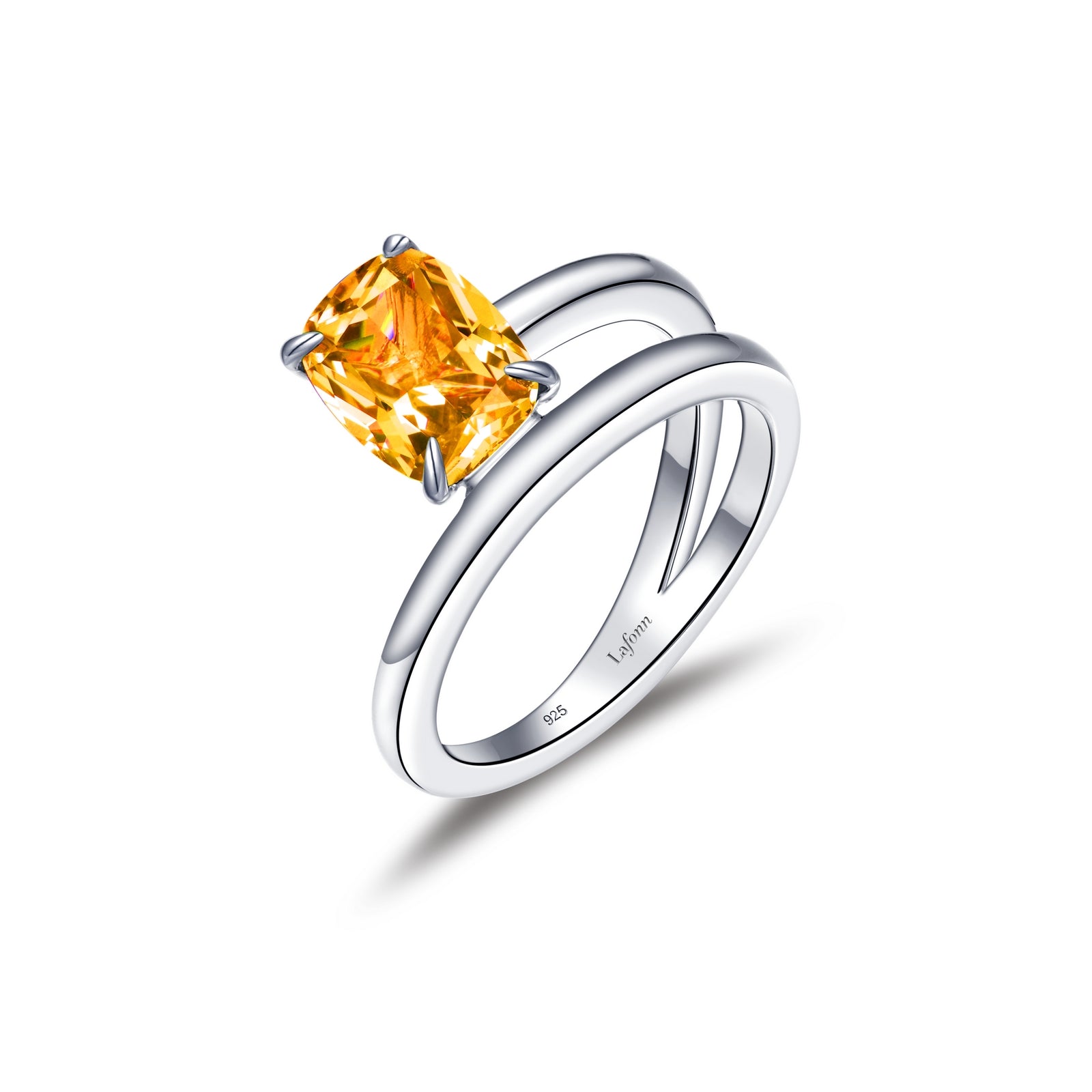 Lafonn Simulated Diamond & Fancy Lab Grown Sapphire Solitaire Ring SYR002YP