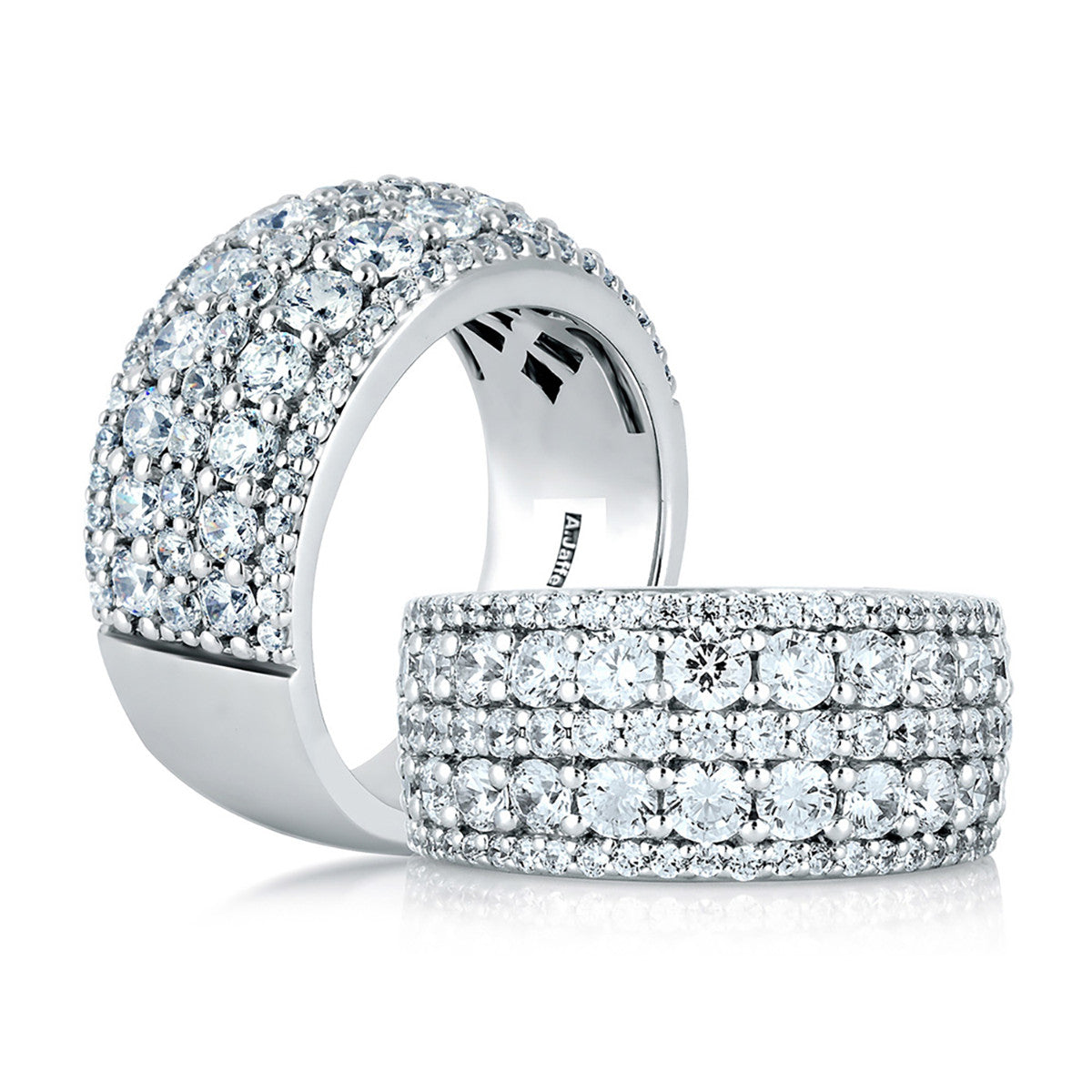 A. Jaffe Five Row Shared Prong Diamond Anniversary Ring WR0800/226