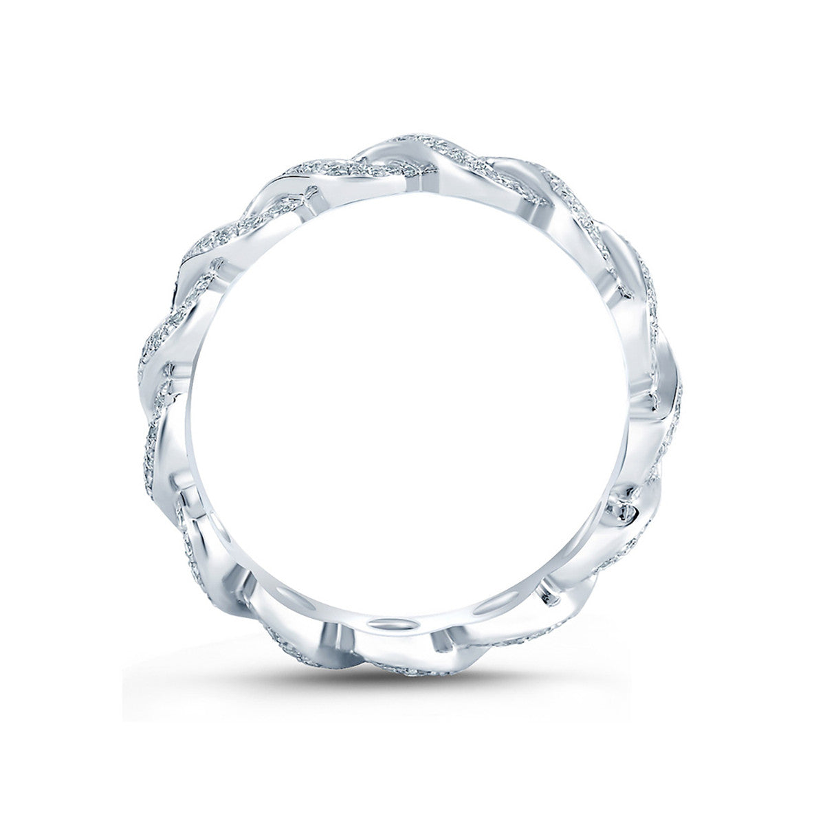 A. Jaffe Vine Motif Eternity Diamond Stackable Anniversary Ring WR0850/47