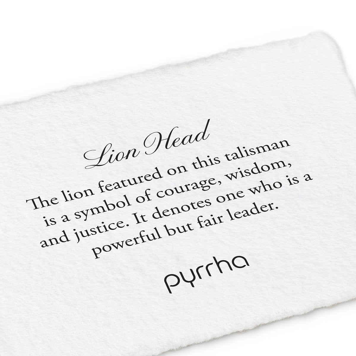 Lion Head Talisman Necklace