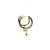 14K Yellow Gold 0.60cttw. Diamond Clover Dangle Huggie Hoop Earrings