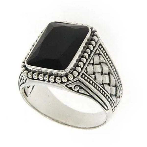 Samuel B. Essex Black Onyx Sterling Silver Ring