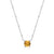 Samuel B. Citrine Solitaire Birthstone Sparkle Necklace - November