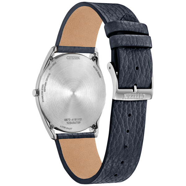 Reloj Clásico Eco-Drive de Cuero para Hombre, 3 Agujas con Fecha Reloj Clásico Eco-Drive de Cuero para Hombre, 3 Agujas con Fecha