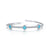 Lafonn Simulated Diamond & Turquoise Flexible Tennis Bracelet B0190TQP68