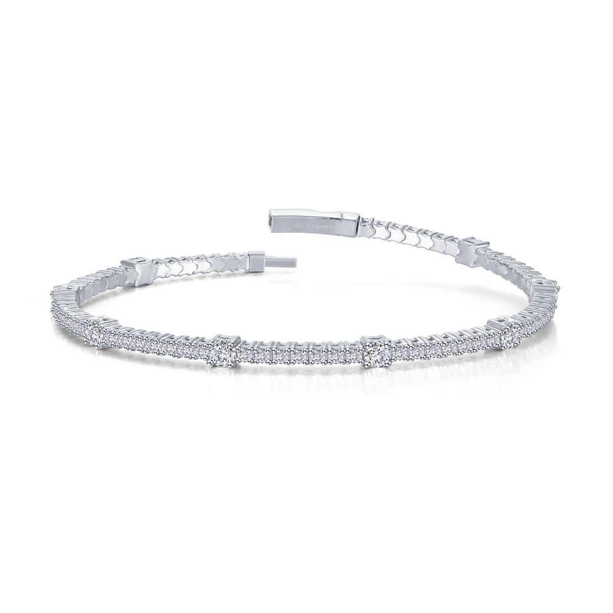 Lafonn Simulated Diamond Station Flexible Tennis Bracelet B0196CLP68