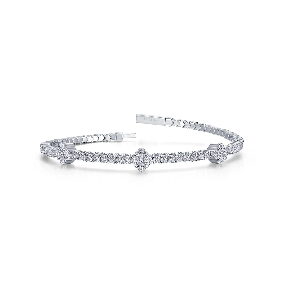 Lafonn Simulated Diamond Station Flexible Tennis Bracelet B0201CLP68