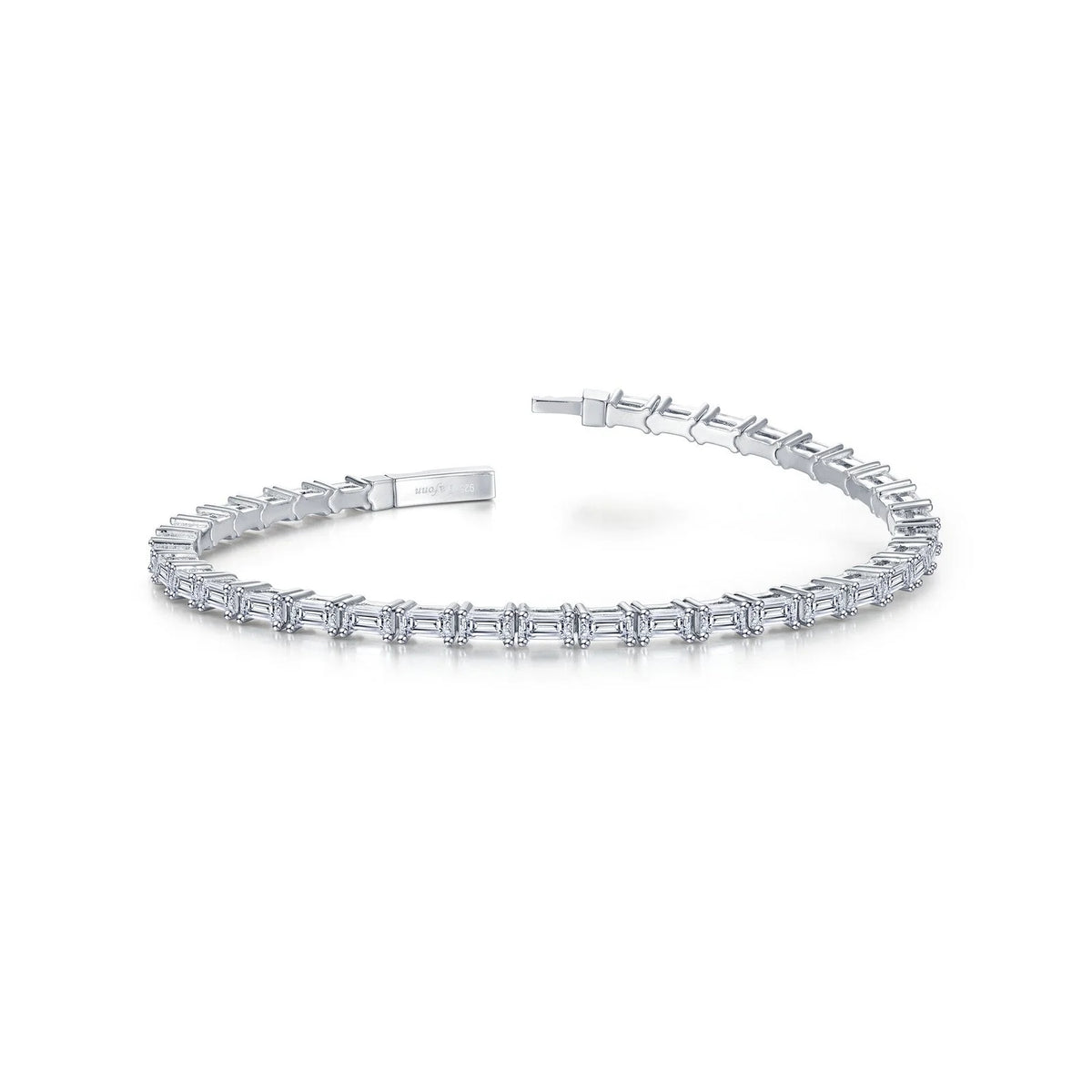 Lafonn Simulated Diamond Silver Brick Road Bracelet B0205CLP68