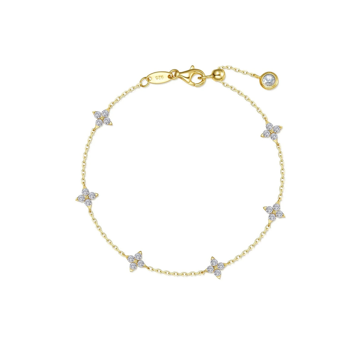 Lafonn Simulated Diamond Trillium Station Bracelet B0207CLG