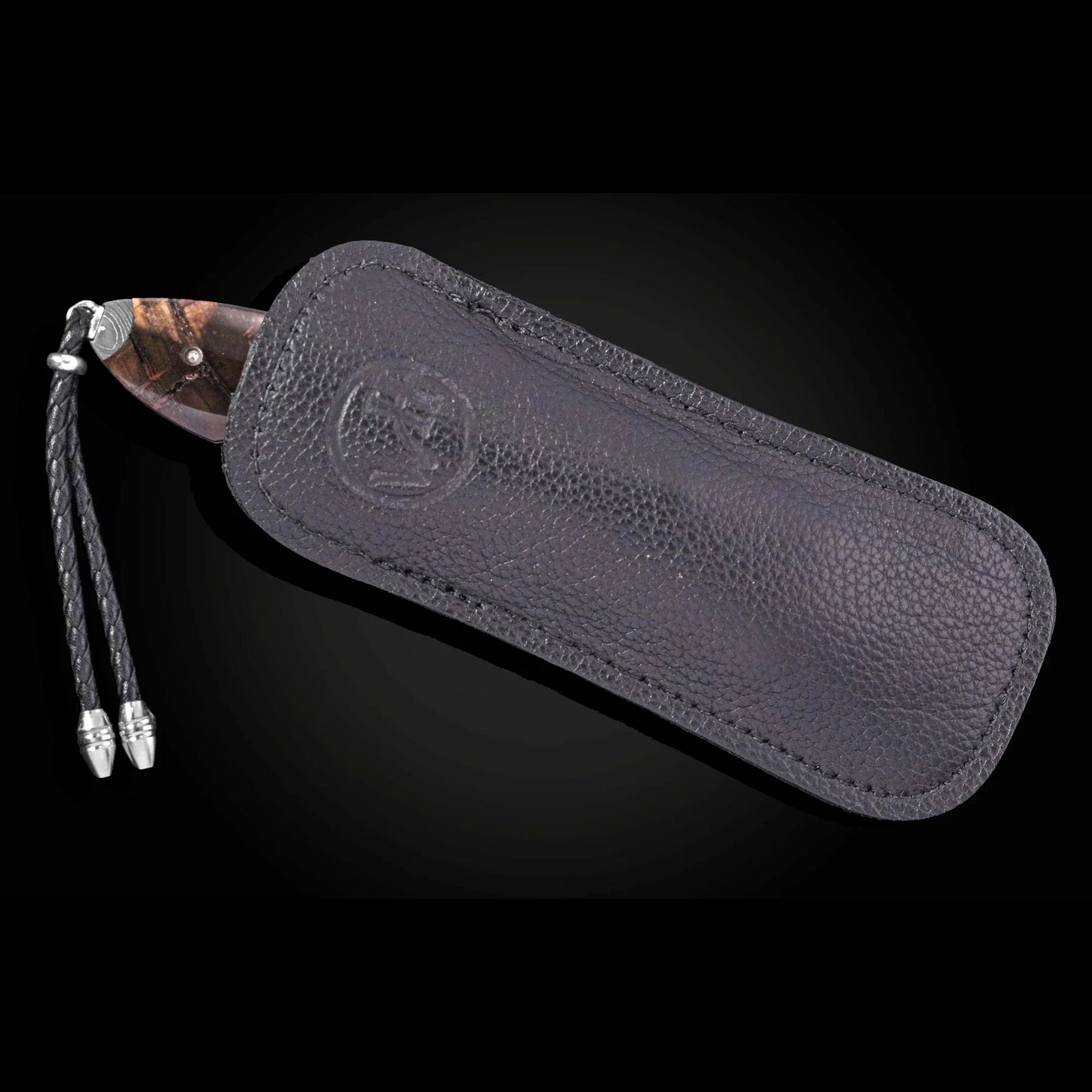 William Henry B22 Epic - Woolly Mammoth Tusk Inlaid Twist Damascus Frame w/ Meadows Damascus Blade Automatic Folding Knife