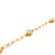 14K Yellow Gold 0.44cttw. Diamond Round Cluster Oval Link Bracelet