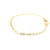 14K Yellow Gold 0.25cttw. Diamond Lobster Clasp Designer Oval Link Bracelet