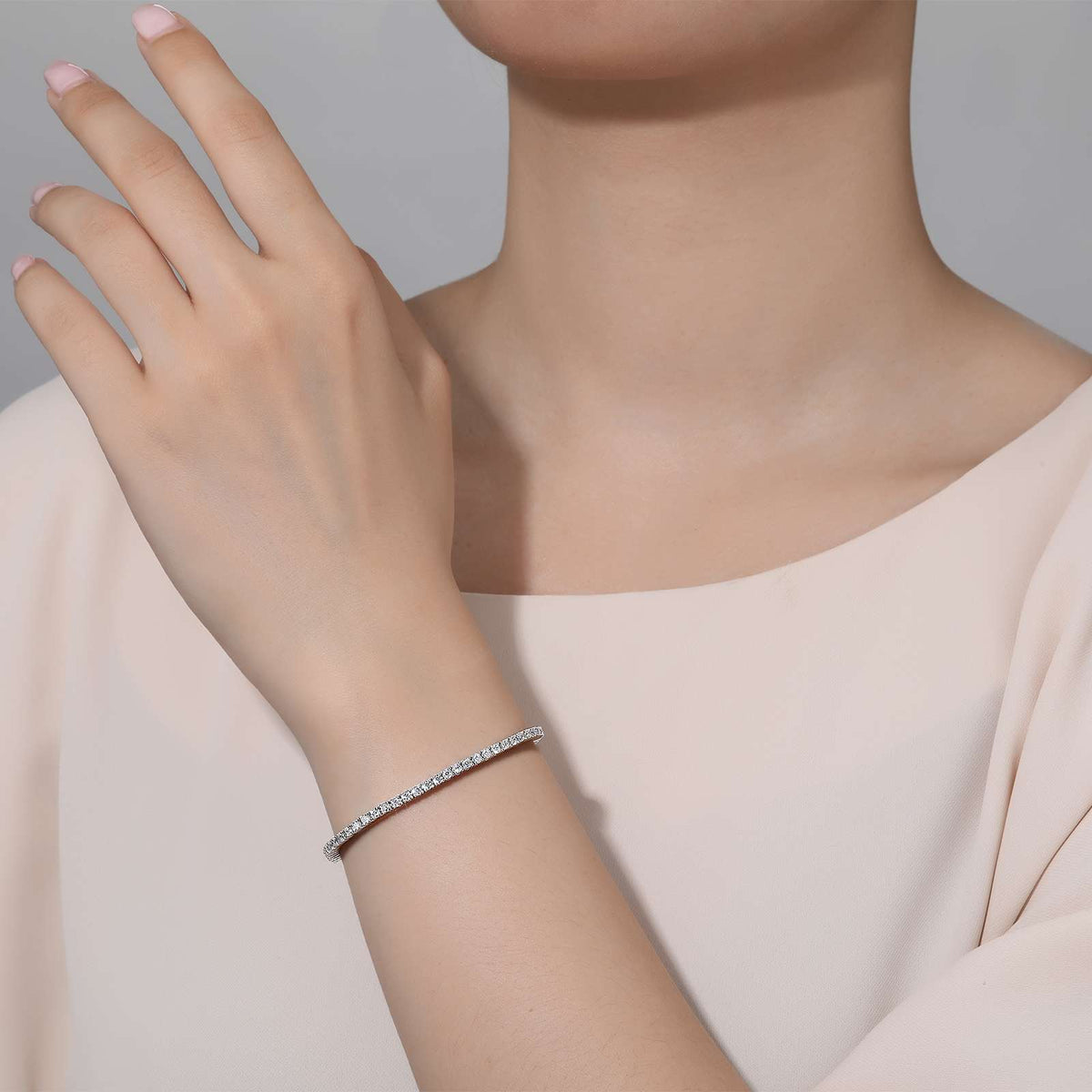 Lafonn Simulated Diamond 2.50ct. Classic Tennis Bracelet B3001CLP72