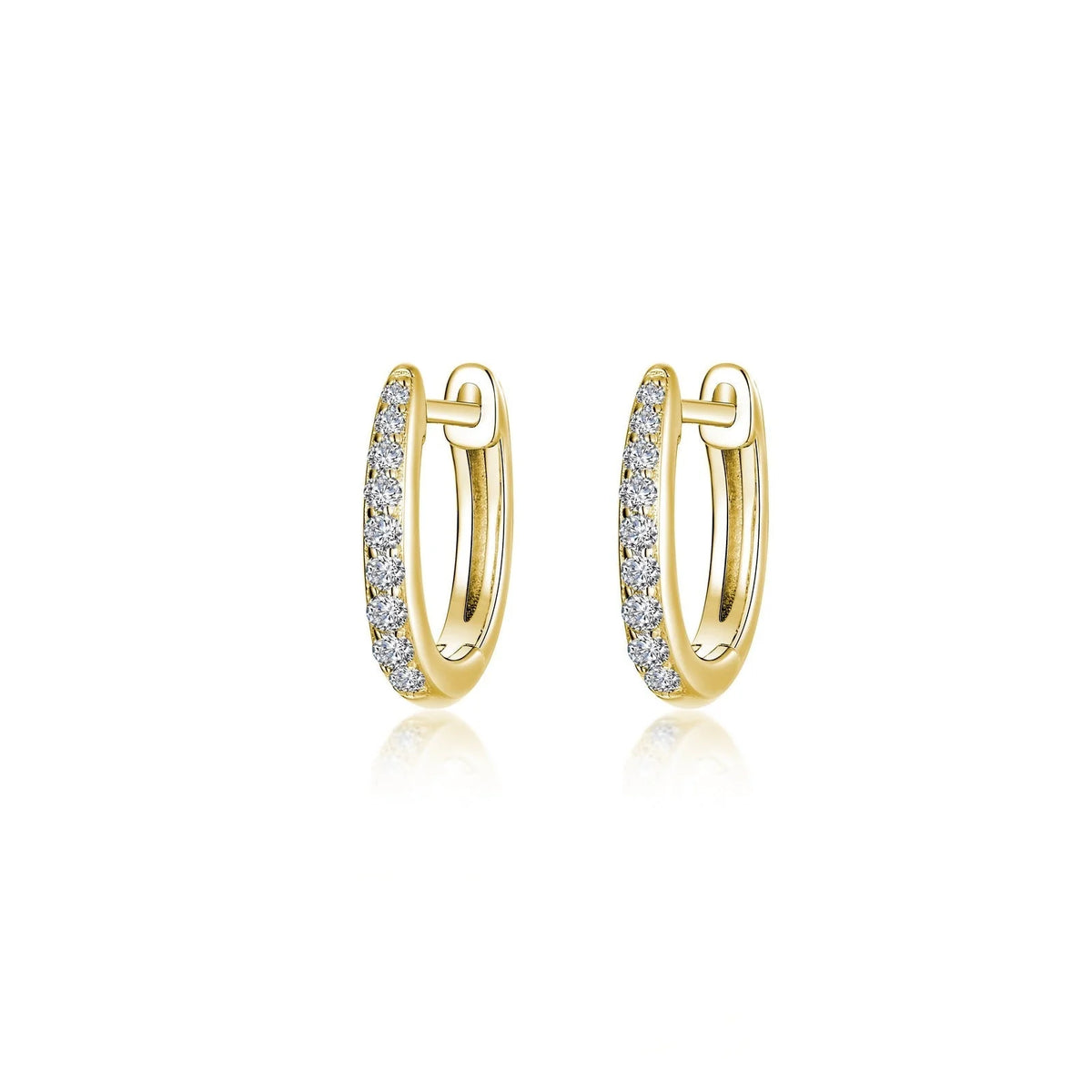 Lafonn Simulated Diamond Dainty Huggie Hoop Earrings BE006CLG00
