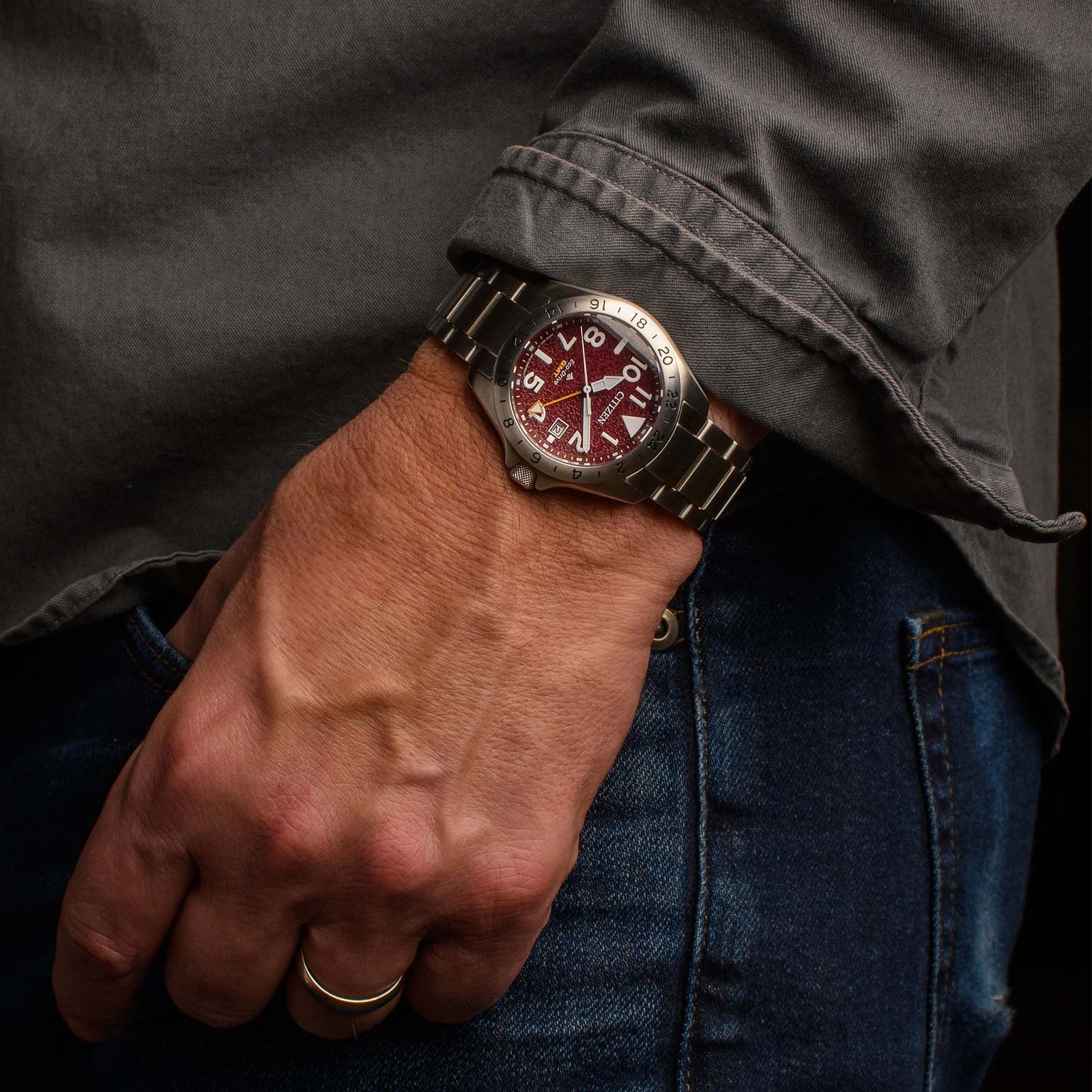 Citizen Eco-Drive Promaster Land GMT BJ7150-50W