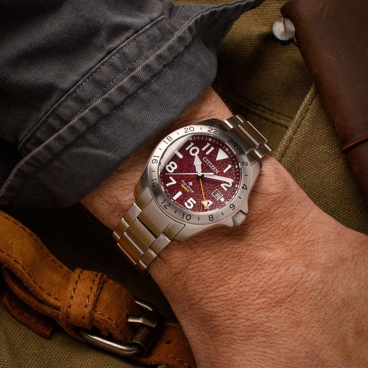 Citizen Eco-Drive Promaster Land GMT BJ7150-50W