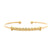 A. Jaffe 14K Yellow Gold Quilted Bar Flexible Cuff Bracelet