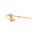 A. Jaffe 14K Yellow Gold 0.59cttw. Diamond Arrow & Quilted Arrow Flexible Cuff Bangle Bracelet