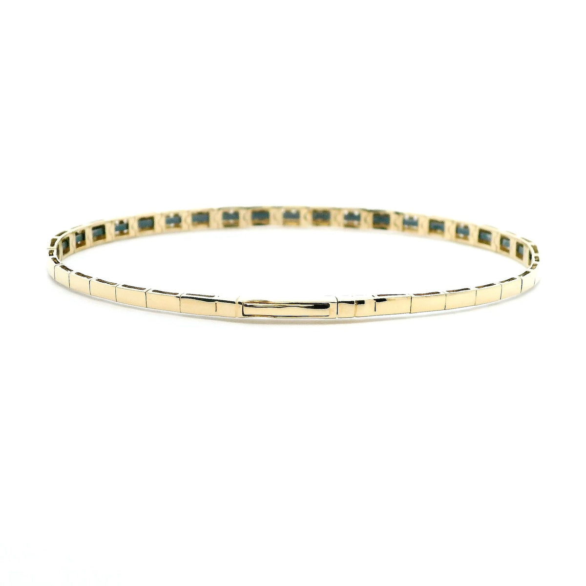 14K Yellow Gold 0.47cttw. Diamond Flexible Bangle Bracelet