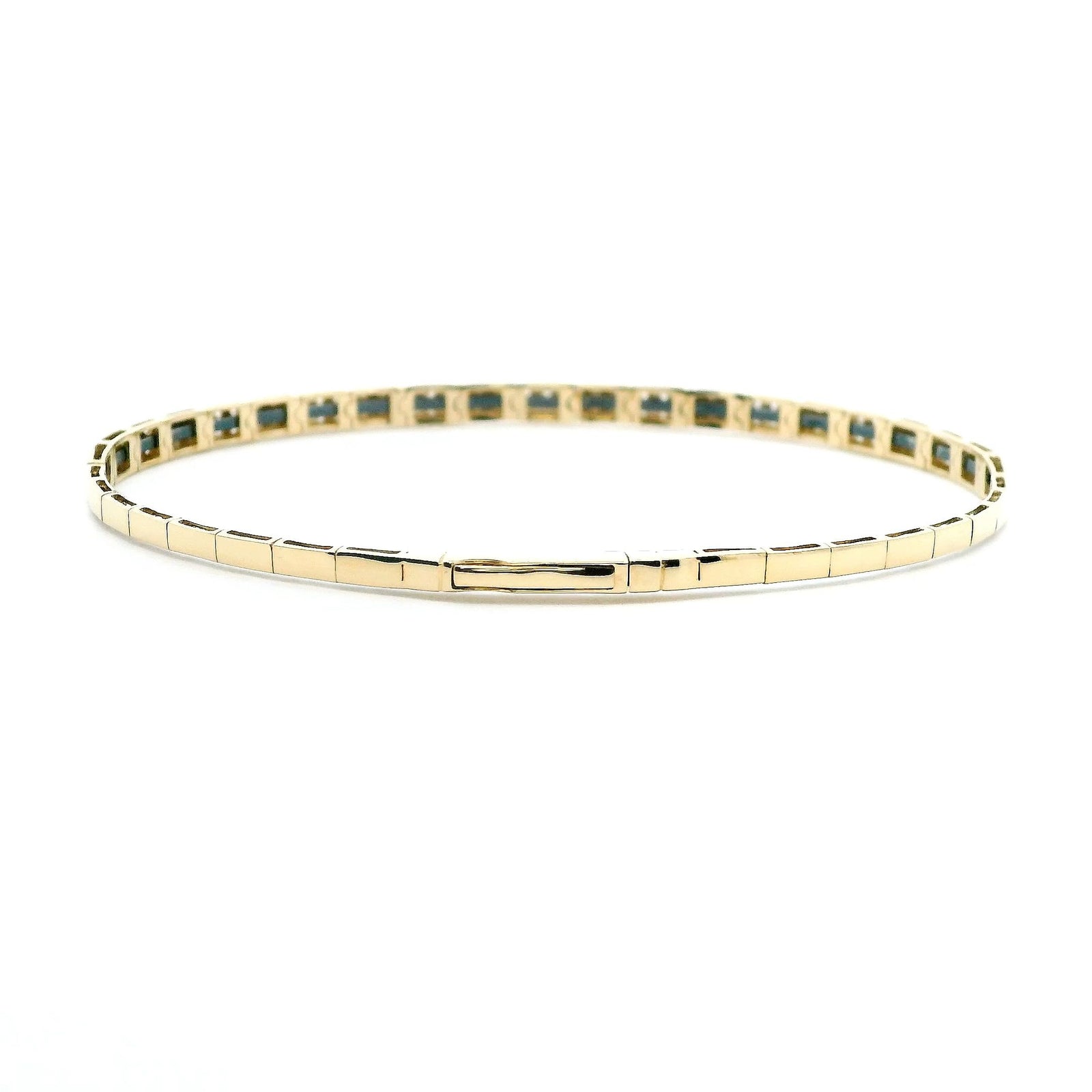 14K Yellow Gold 0.47cttw. Diamond Flexible Bangle Bracelet
