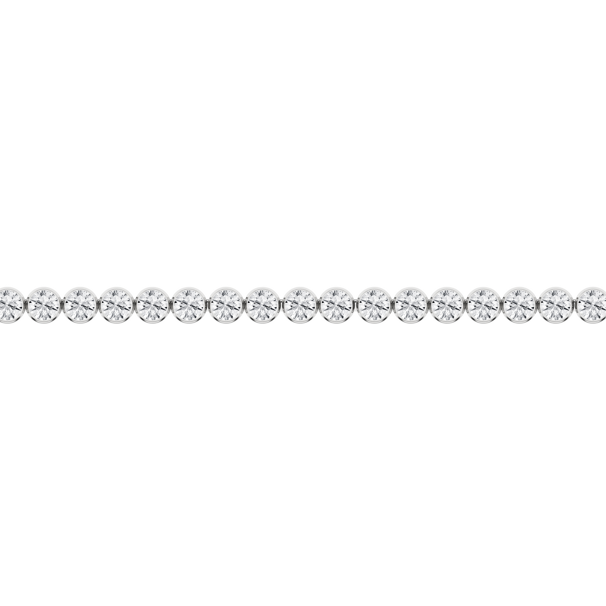 3 Carat Round Lab Grown Diamond 14K Gold Seamless Tennis Bracelet