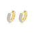 Lafonn Simulated Diamond 3 Row Huggie Hoop Earrings E0199CLG