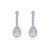 Lafonn Simulated Diamond Oval Halo Drop Earrings E0557CLP