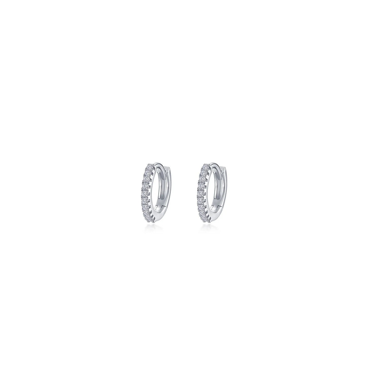 Lafonn Simulated Diamond 10mm Huggie Hoop Earrings E0619CLP00