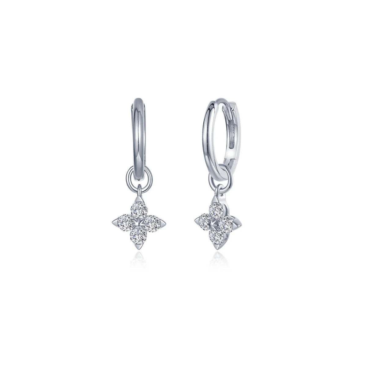 Lafonn Simulated Diamond Trillium Huggie Earrings E0659CLP
