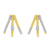 14K Yellow Gold 0.17ct. Diamond Triple Row Huggie Earrings