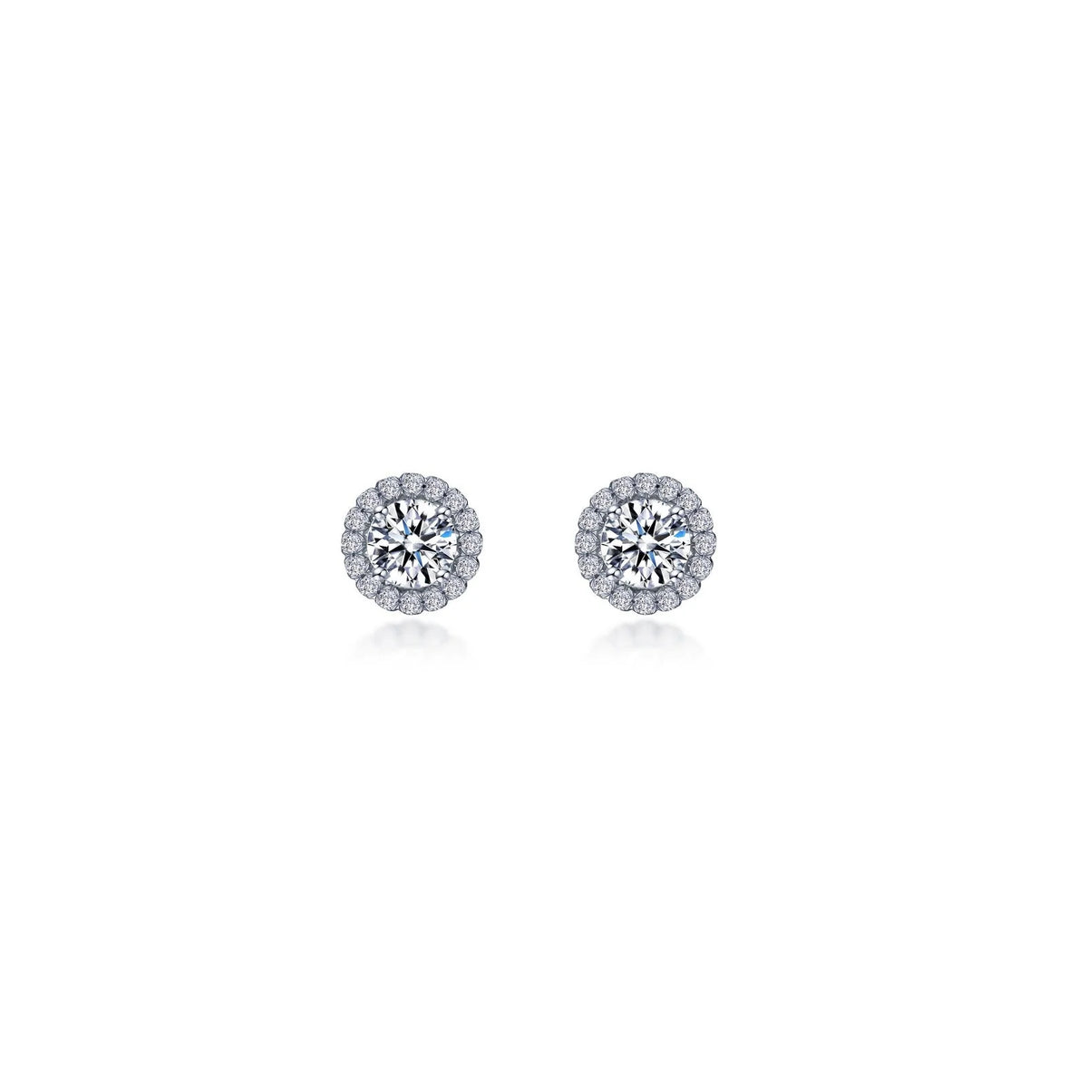 Lafonn Simulated Diamond Round Halo Stud Earrings E2024CLP00