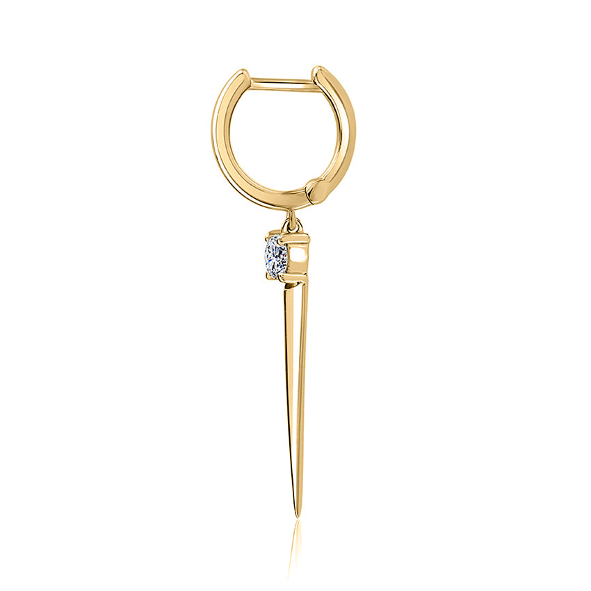 A. Jaffe 14K Yellow Gold 0.15cttw. Diamond Drop Earrings