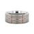Thorsten Haven Titanium Flat Profile Wedding Band w/ Engraved Cross Pattern (8mm) H0623-SPTI