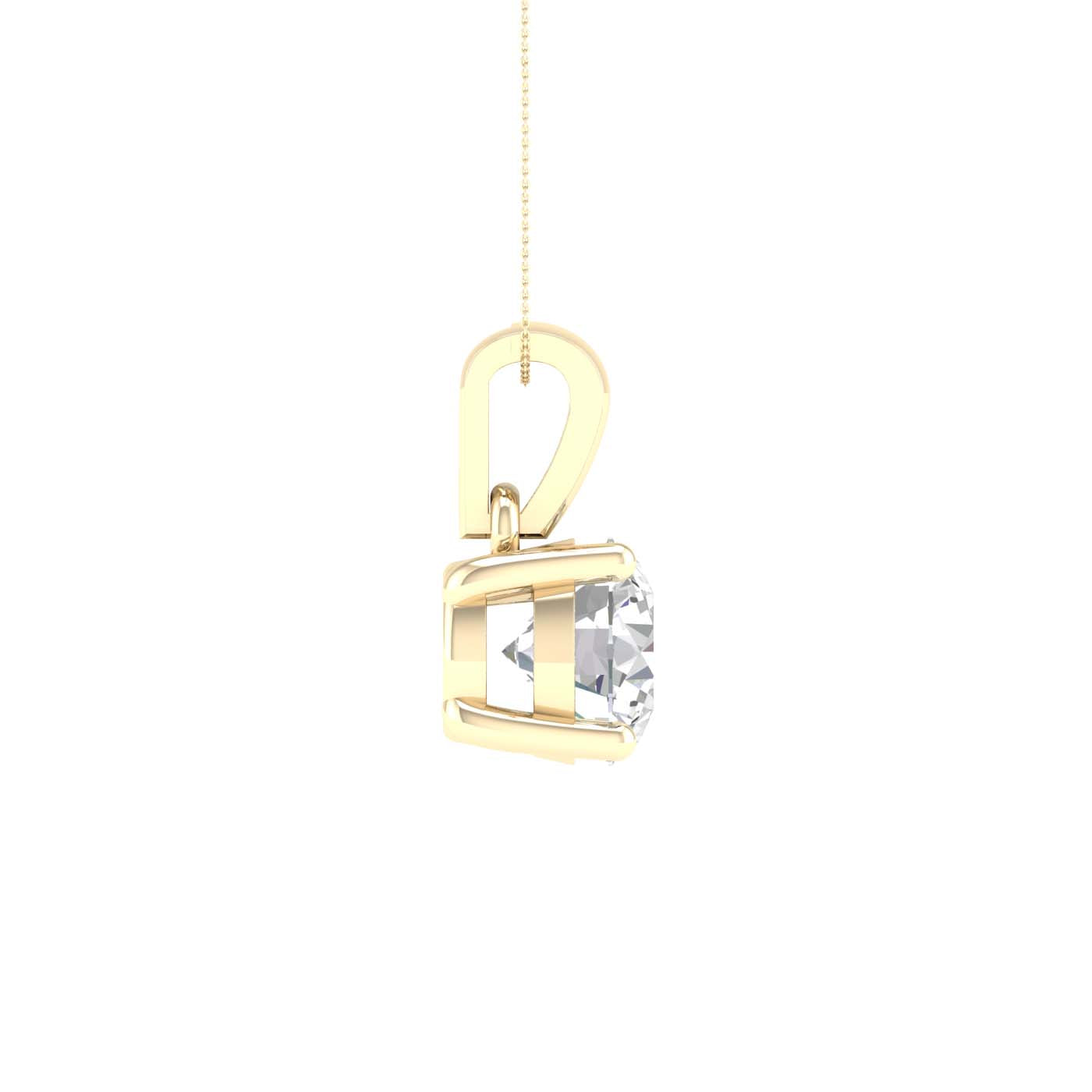 1 ¼ Carat Round Lab Grown Diamond 14K Gold Solitaire Necklace