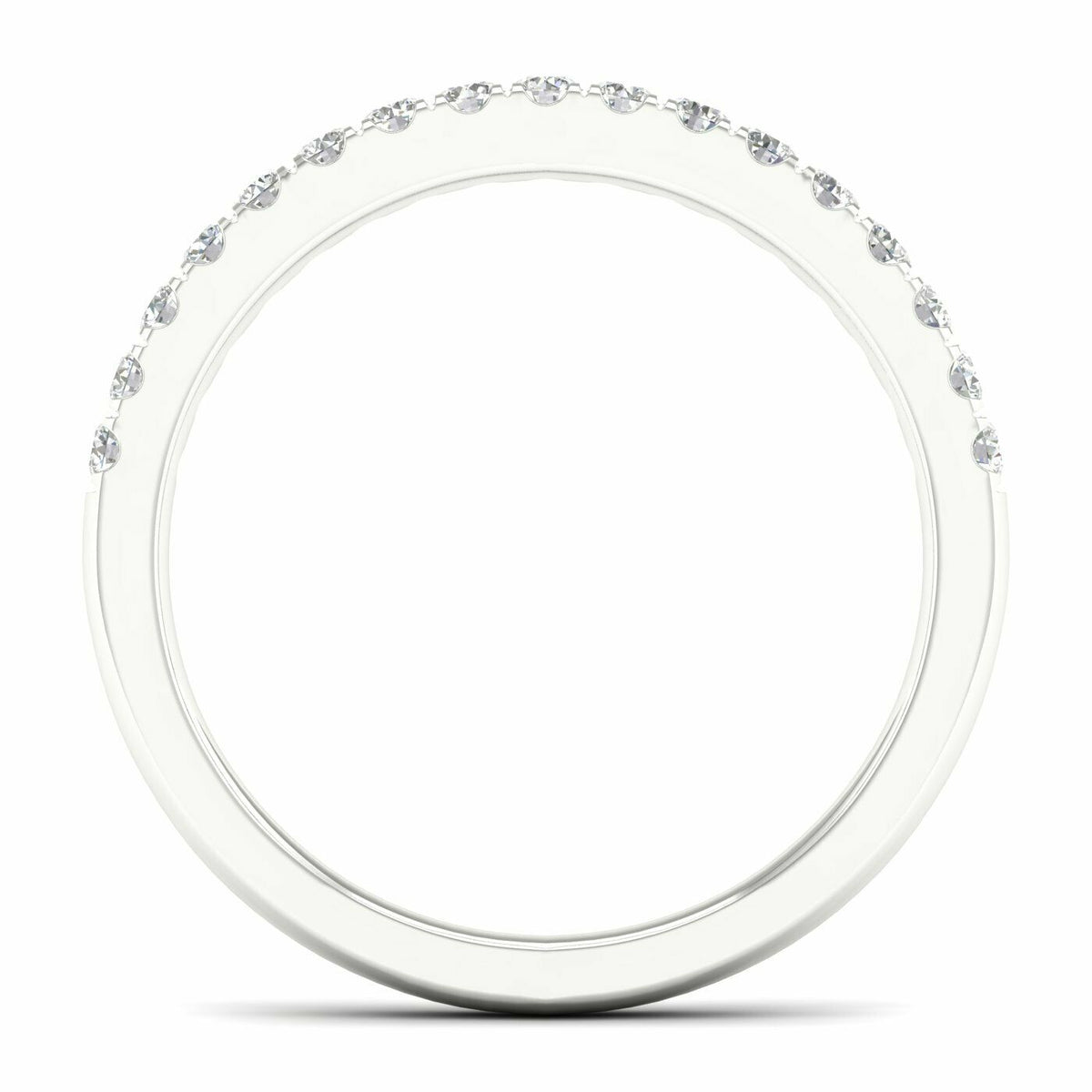 1/4 Carat Round Lab Grown Diamond 14K Gold Anniversary Band