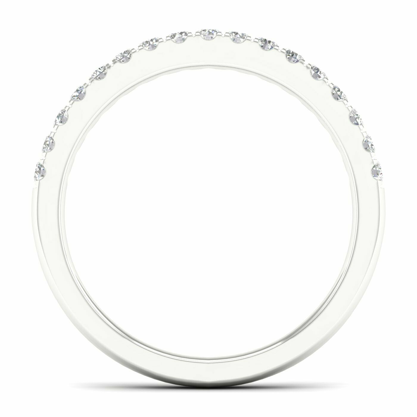 1/4 Carat Round Lab Grown Diamond 14K Gold Anniversary Band