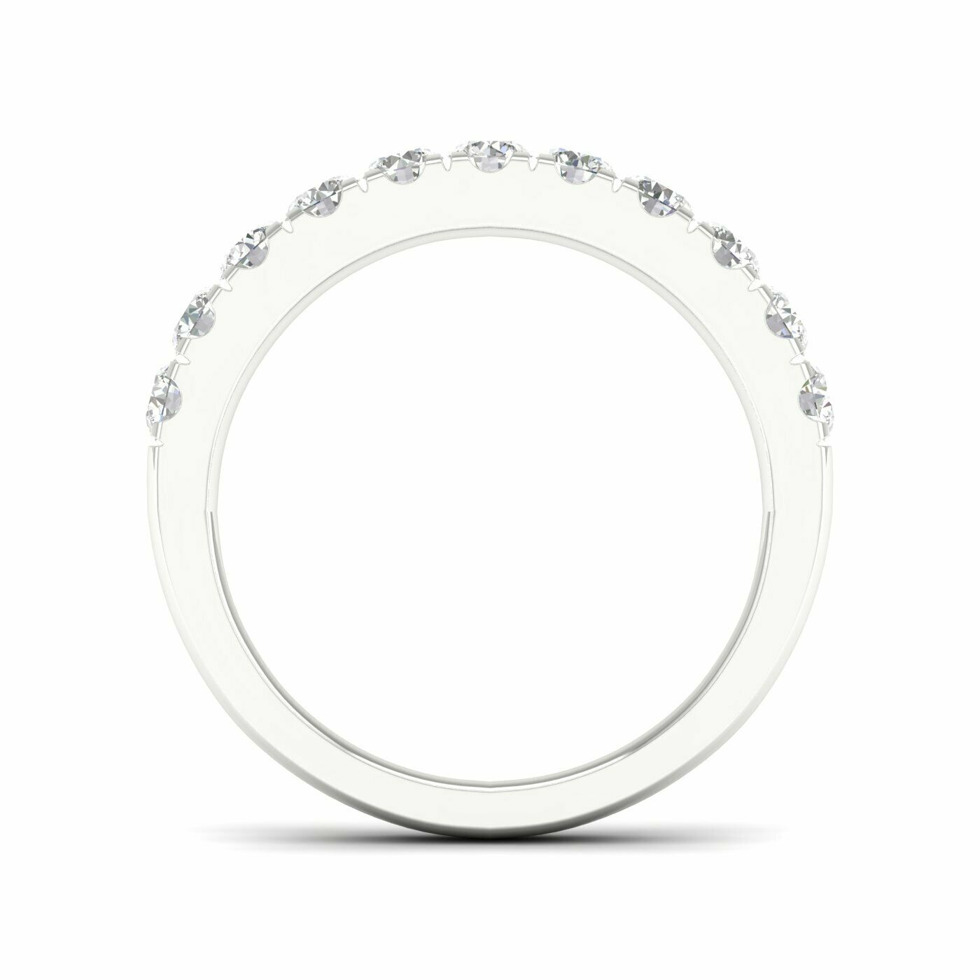 3/4 Carat Round Lab Grown Diamond 14K Gold Anniversary Band