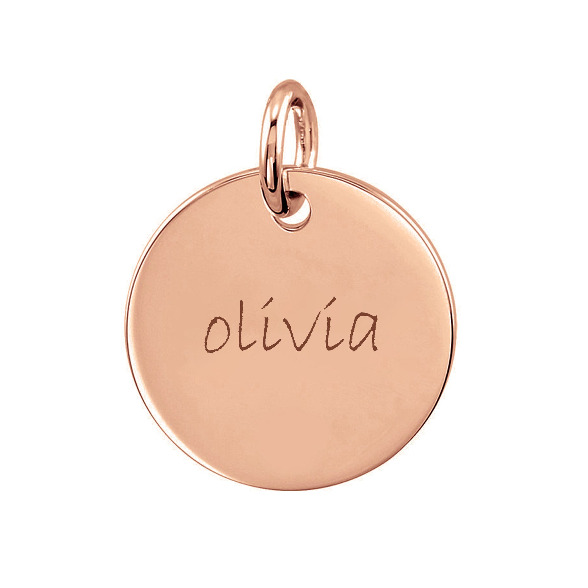 Personalized Large Disc Pendant