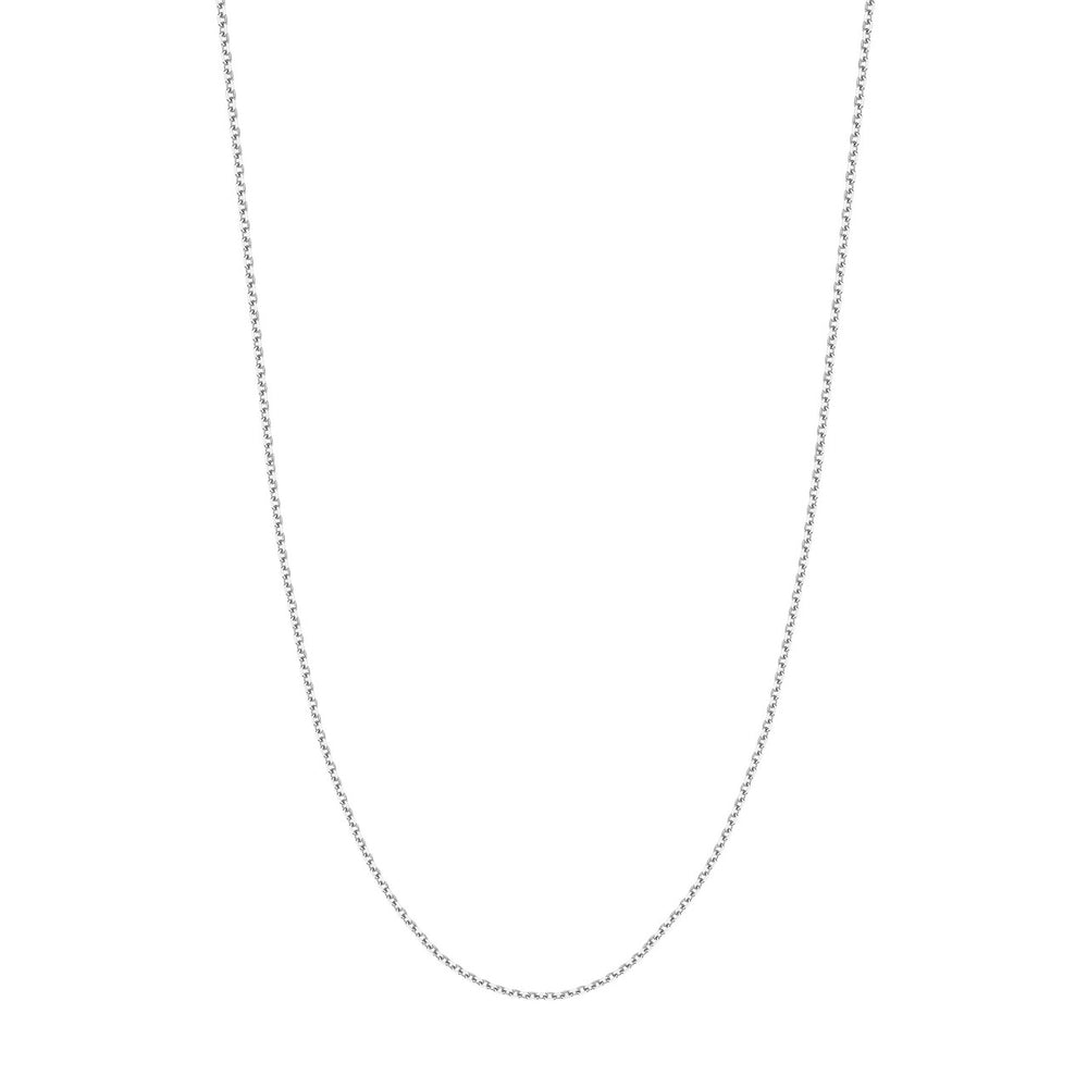 14K White Gold 1.90mm Diamond Cut Cable Chain with Lobster Lock
