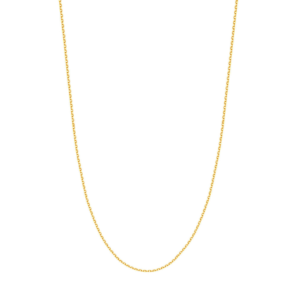 14K Yellow Gold 1.90mm Diamond Cut Cable Chain with Lobster Lock
