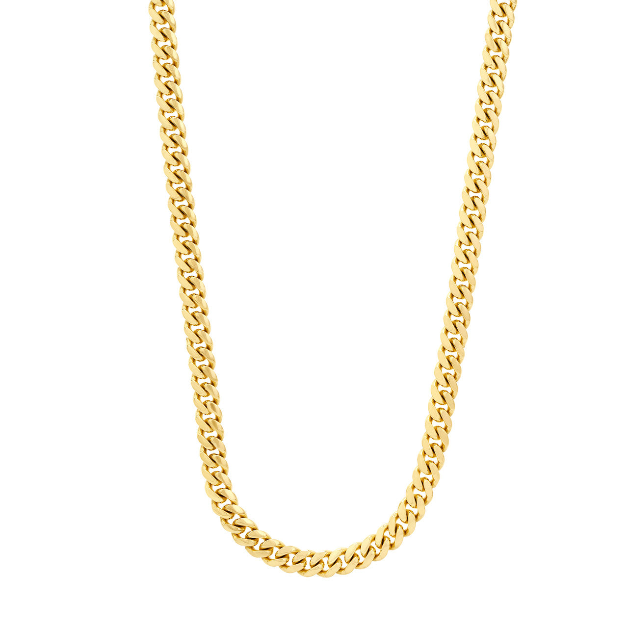 14K Yellow Gold 8.10mm Solid Miami Cuban Link Chain with Lobster Lock