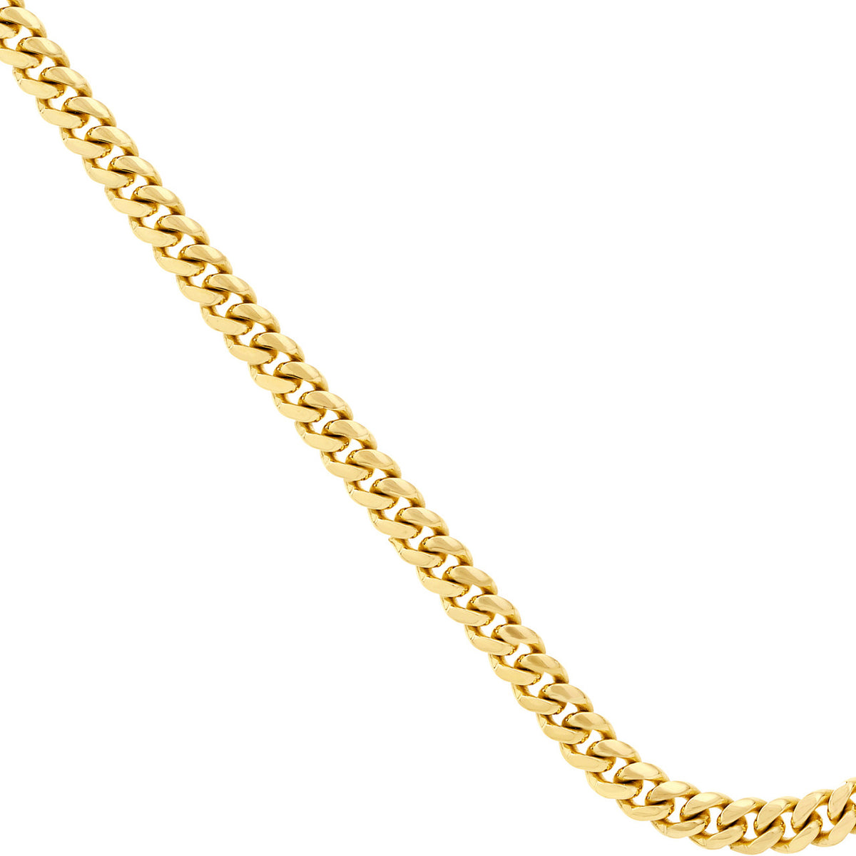 14K Yellow Gold 8.10mm Solid Miami Cuban Link Chain with Lobster Lock