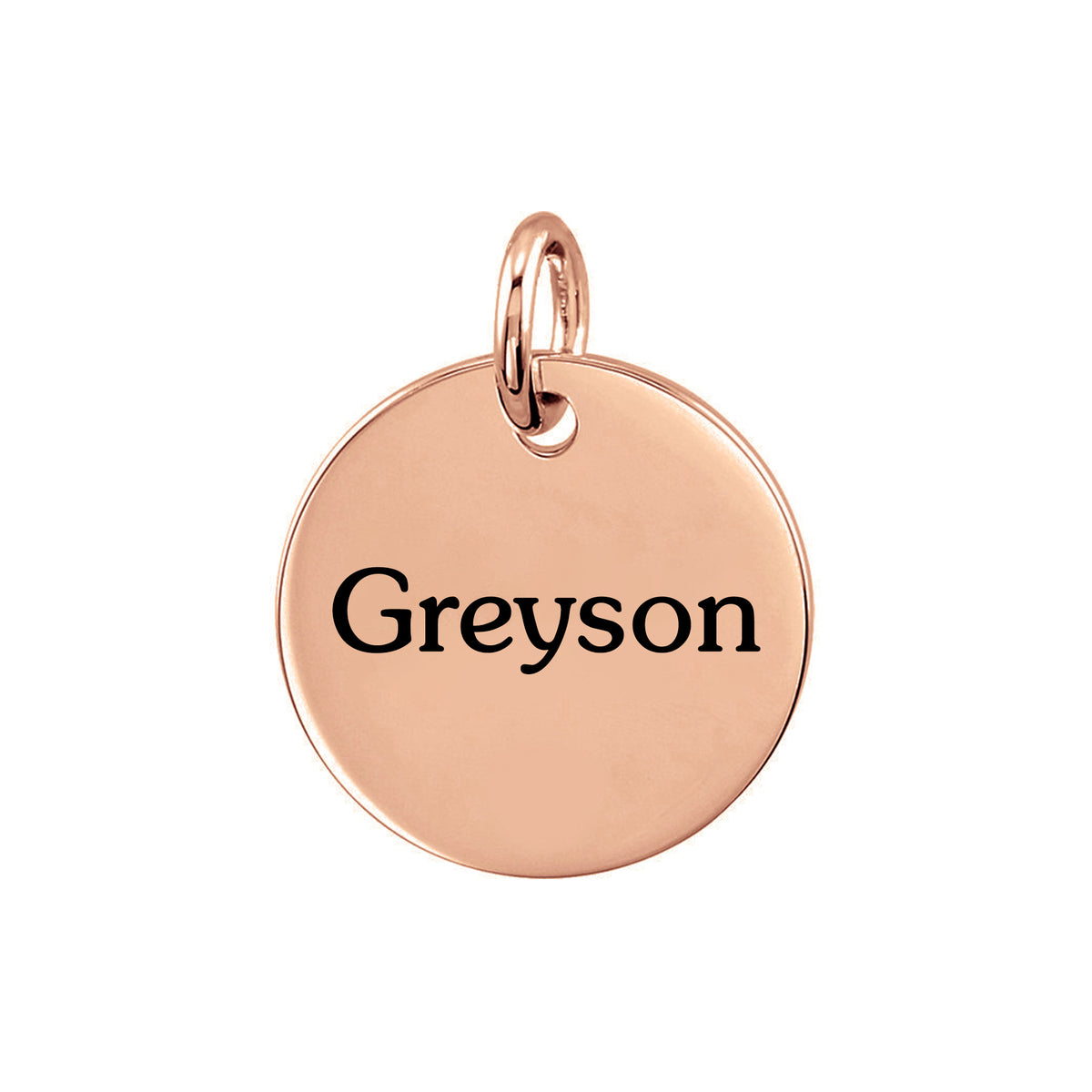 Personalized Medium Disc Pendant