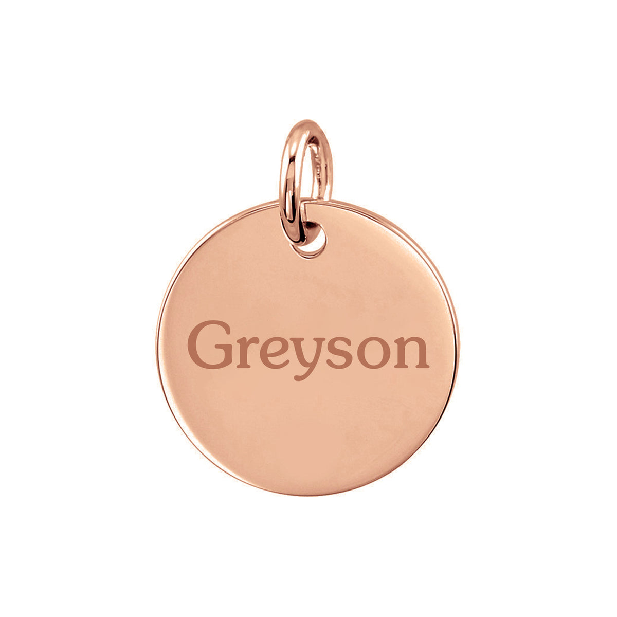 Personalized Medium Disc Pendant