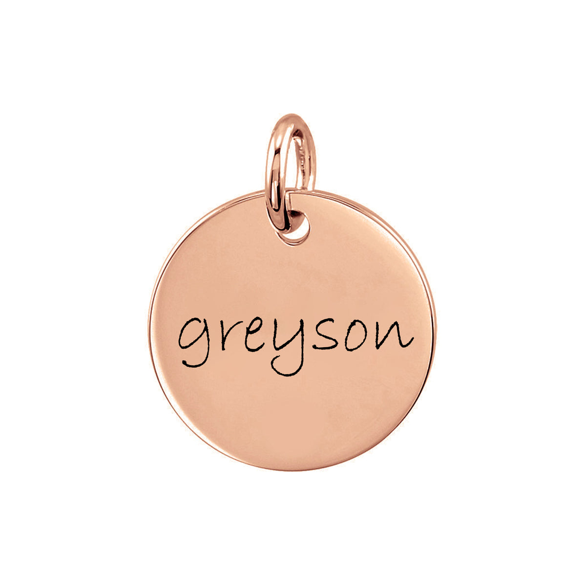 Personalized Medium Disc Pendant