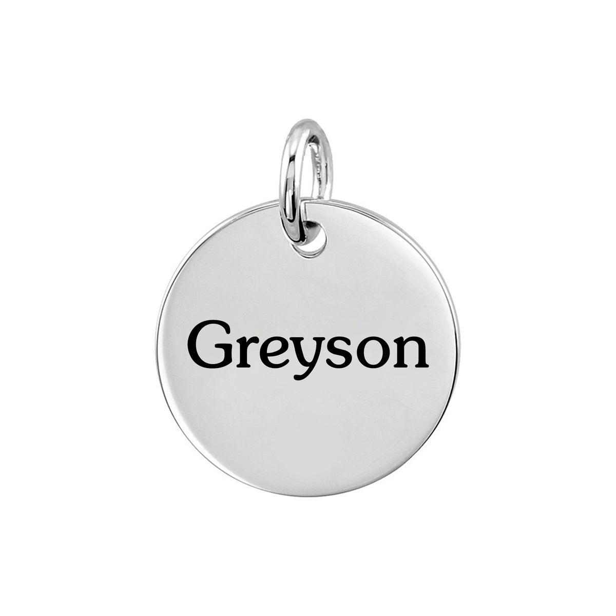 Personalized Medium Disc Pendant
