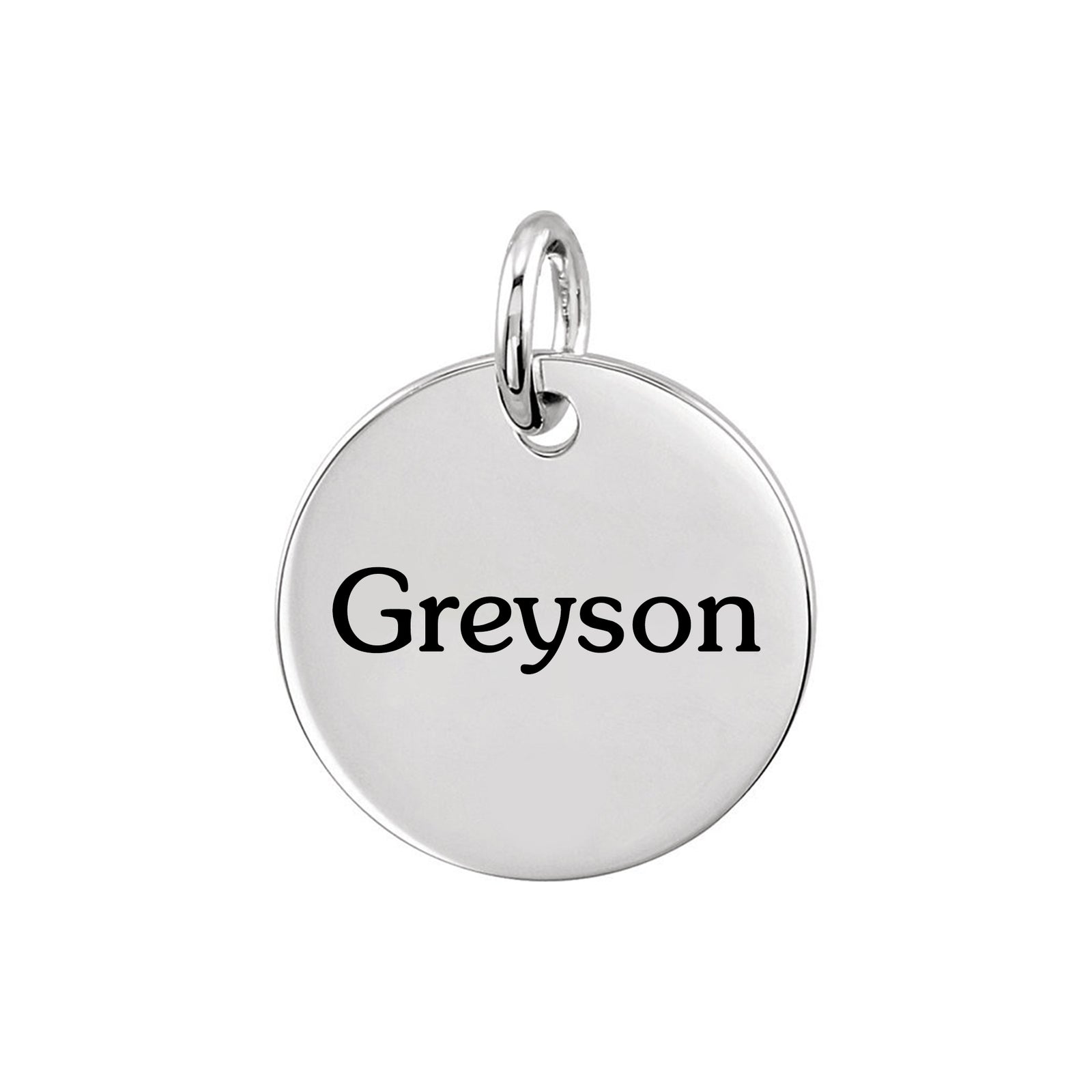 Personalized Medium Disc Pendant