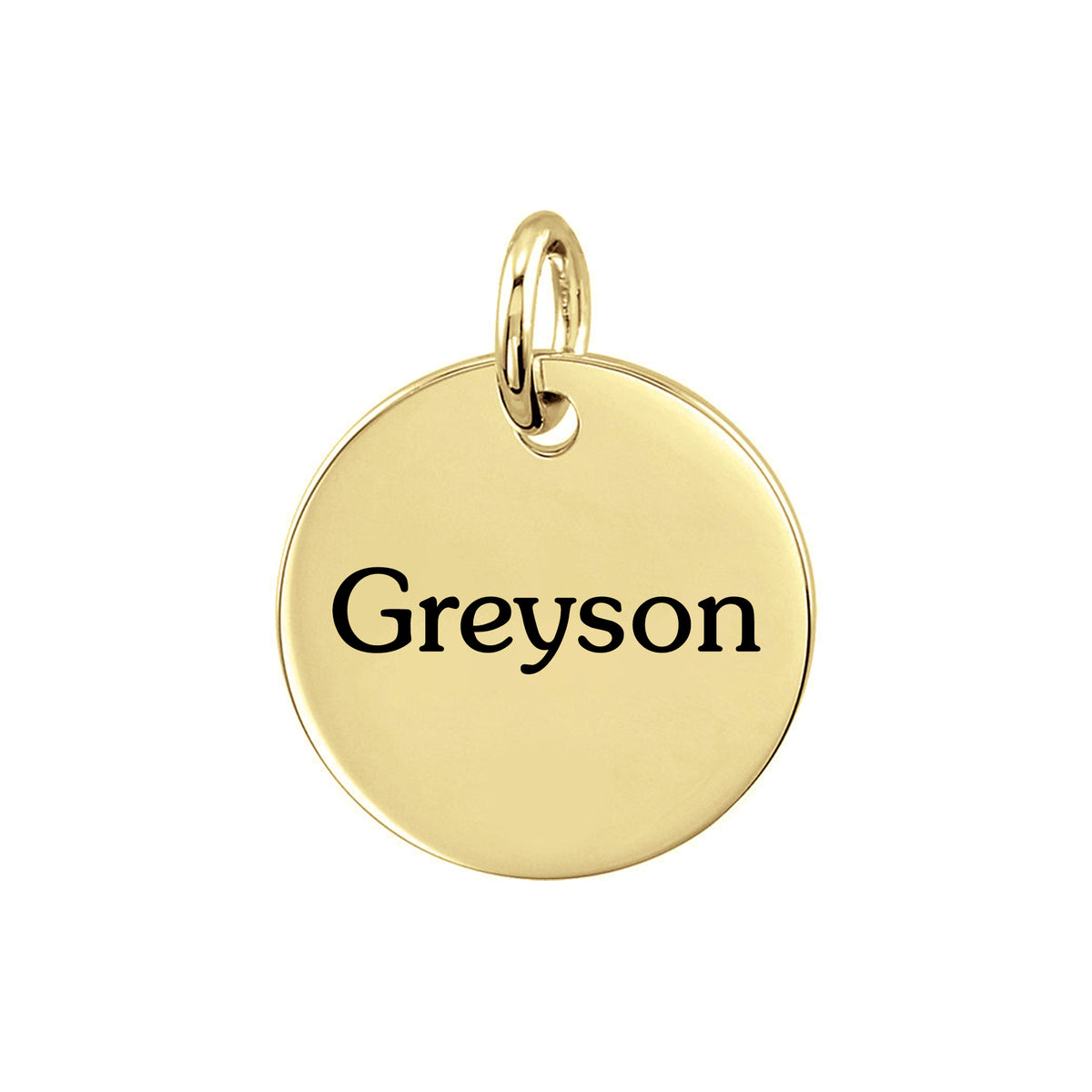 Personalized Medium Disc Pendant