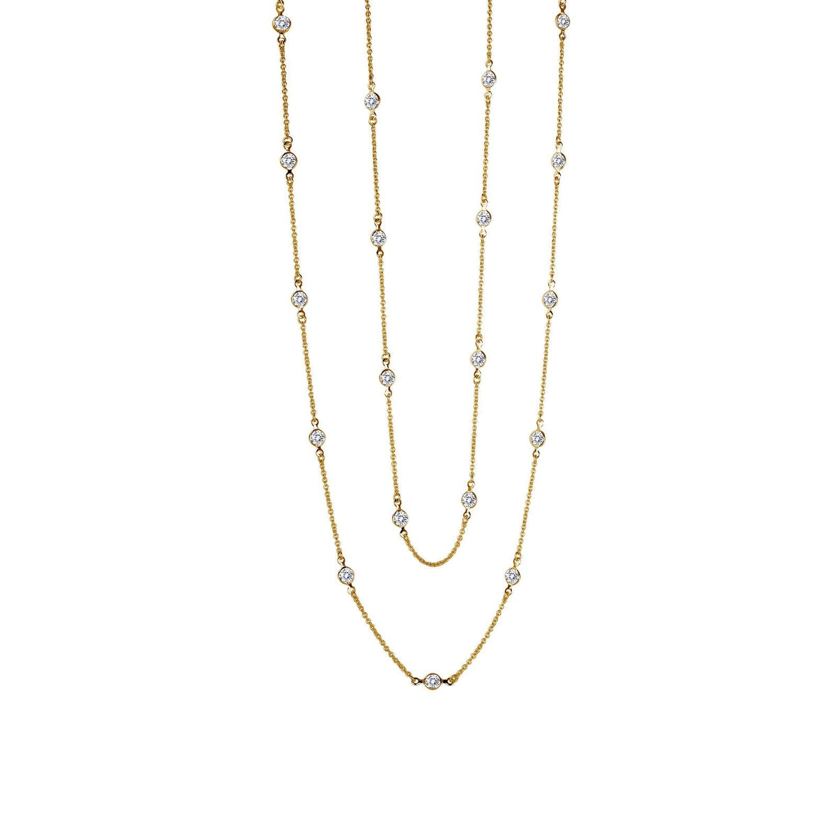 Lafonn Simulated Diamond Classic Station Necklace N0016CLG
